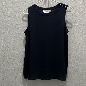 Loft navy blue sleeveless top